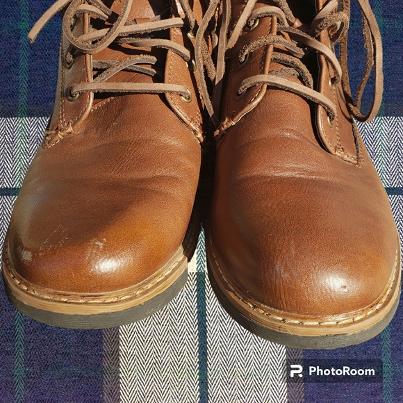 Vintage 90s Steve Madden brown hiking boots - Picture 3 of 10